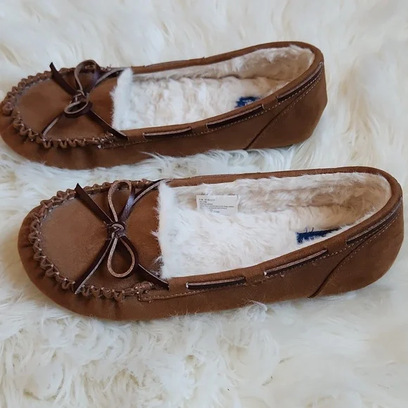 Arizona Jean Co. Women Slippers Moccasin Mellow Brown Memory Foam US Size 9.5 - Picture 2 of 5